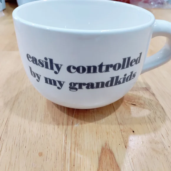 Easily Controlled By My Grandkids Cappuccino Mug - Picture 1 of 2